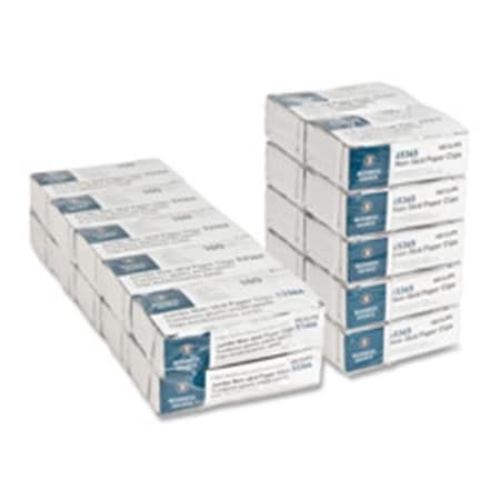 Business Source Business Source BSN65365 Paper Clips; Regular; Nonskid; 1000-PK; Silver BSN65365